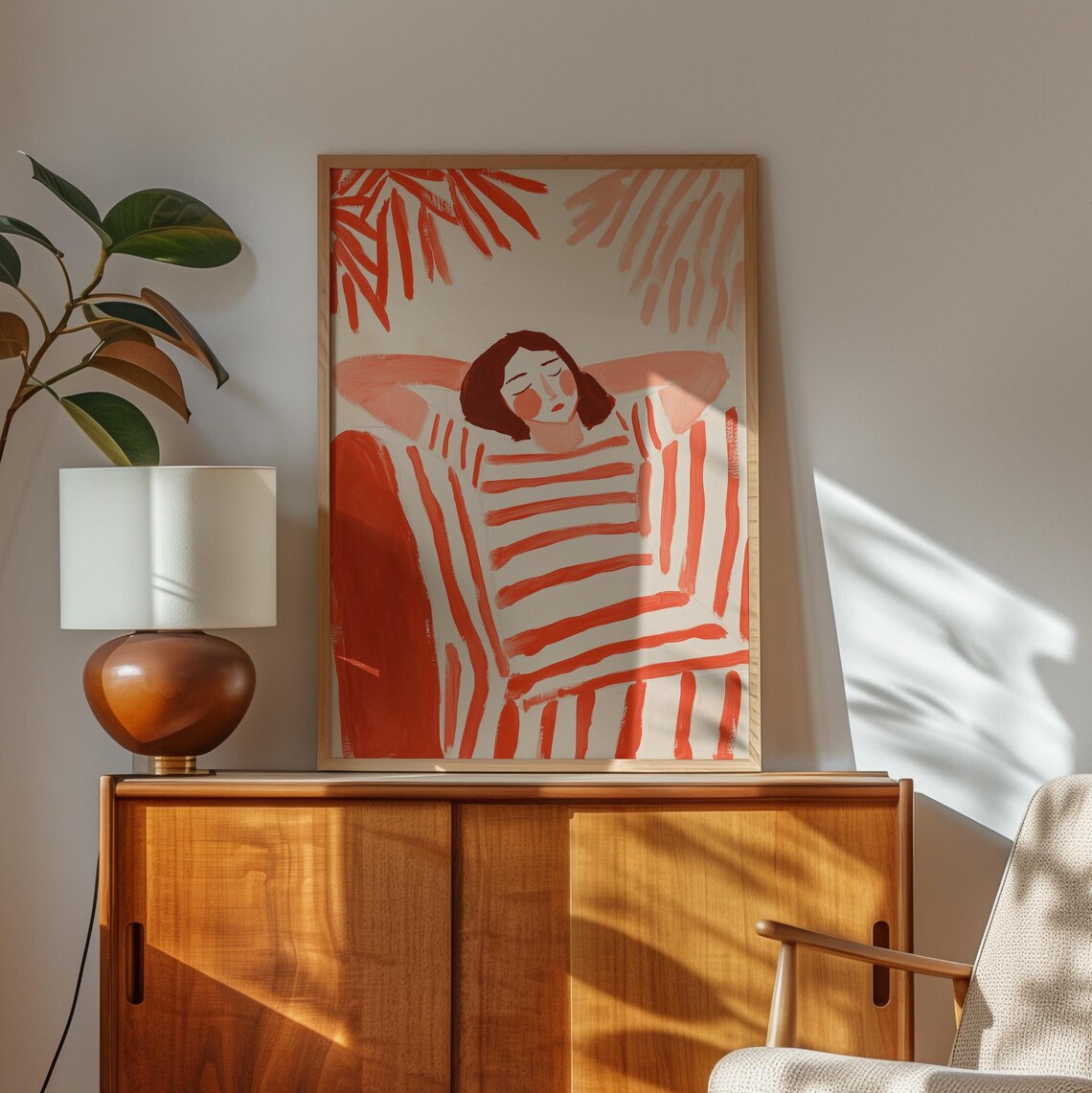 Abstract Woman Resting, Modern Minimalist Art Print - Image 4