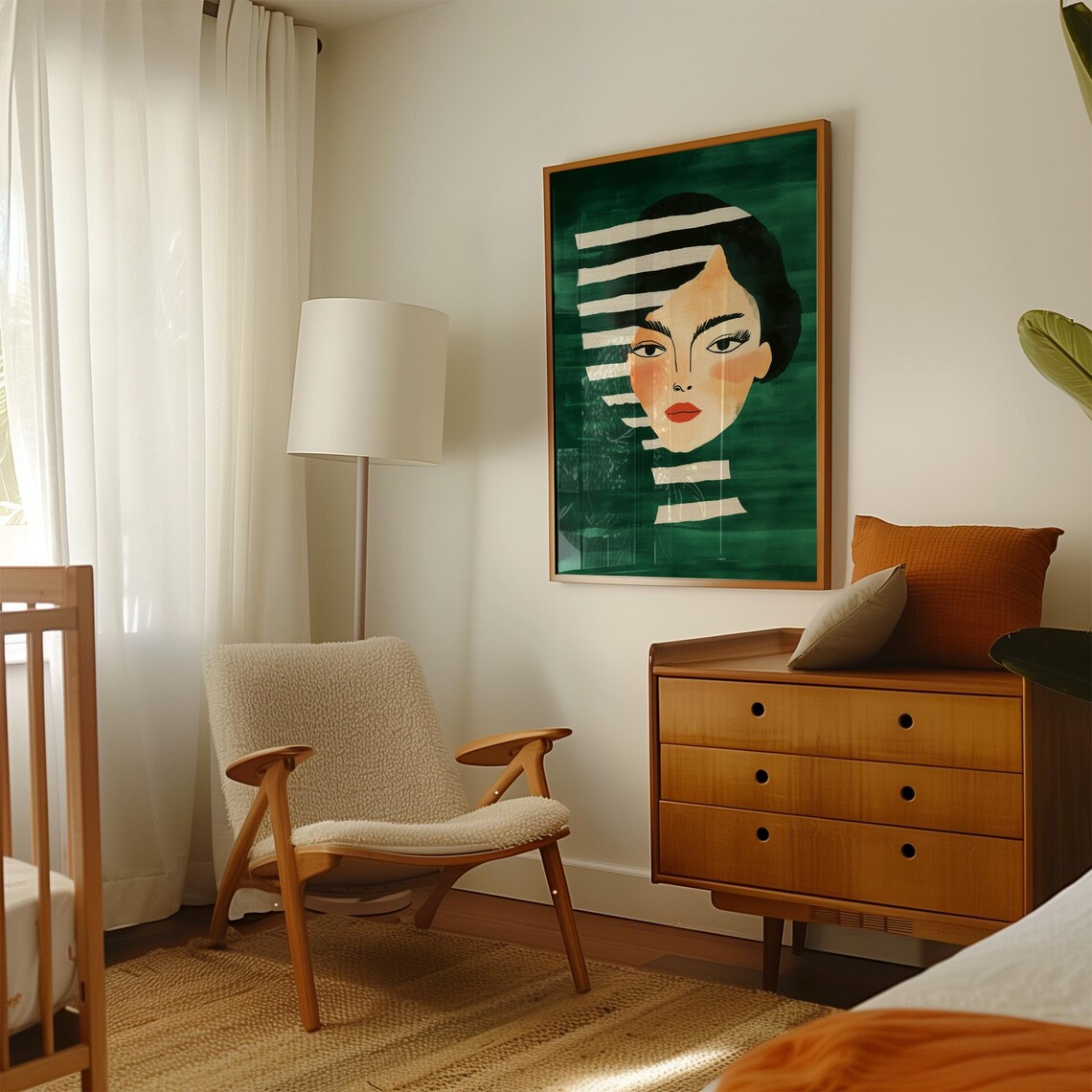 Abstract Portrait, Minimalist Face Illustration - Image 5