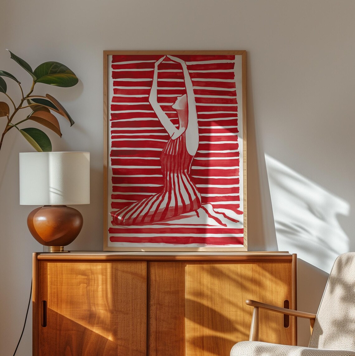 Abstract Yoga Art Print, Modern Minimalist Meditation - Image 6