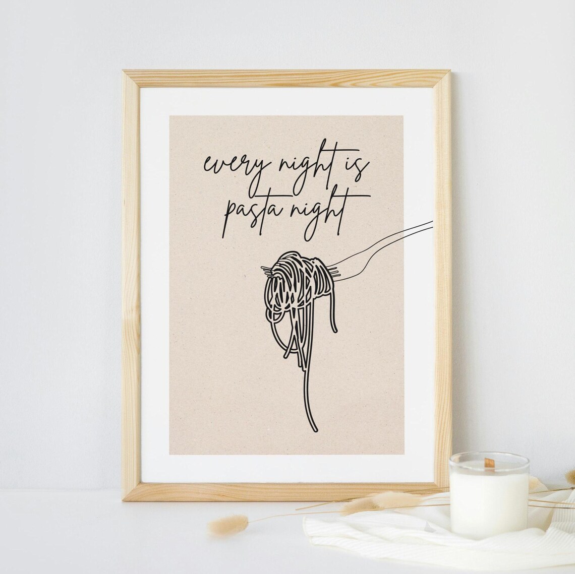 Funny Pasta Kitchen Decor, Italian Food Lover Gift