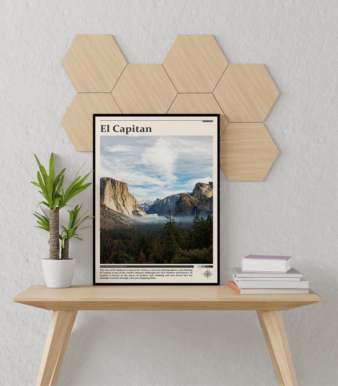El Capitan Yosemite Valley Granite Cliffs Mist Photography Poster - Image 3