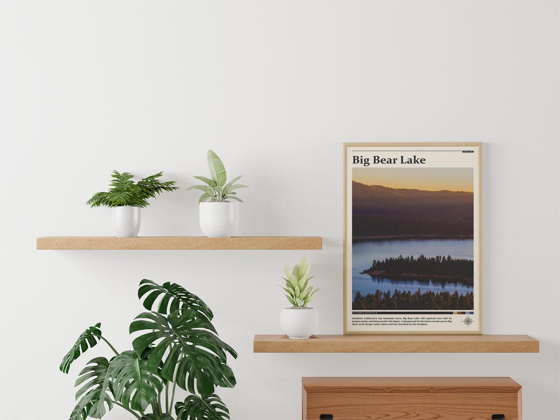 Travel Photography Big Bear Lake Print Big Bear Lake Wall Art Big Bear Lake Poster Big Bear Lake Photo California Wall Art - Image 4