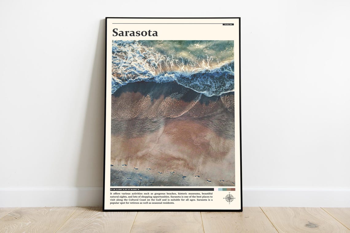 Travel Photography Sarasota Print Sarasota Wall Art Sarasota Poster Sarasota Photo Sarasota Poster Print Florida Sarasota