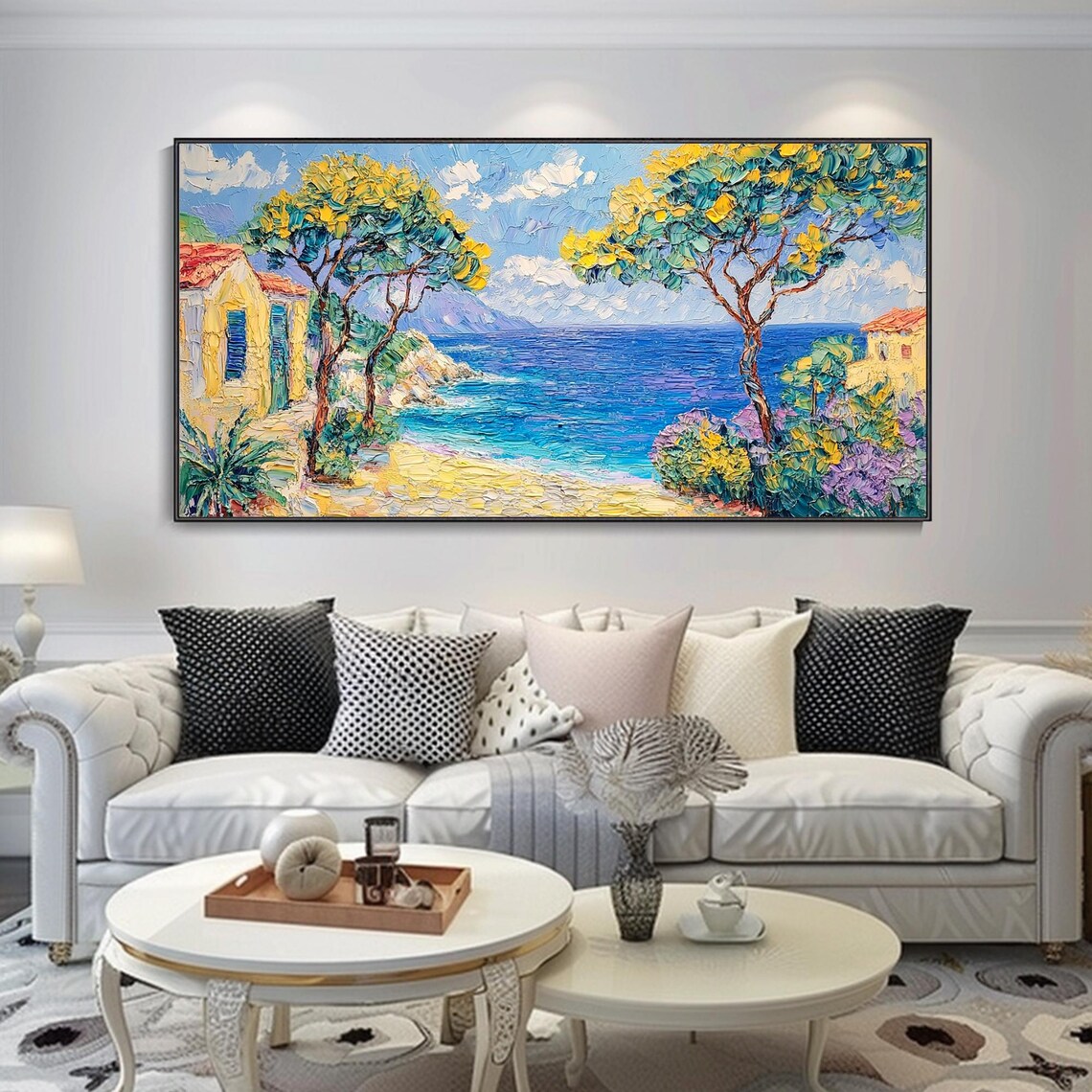 Matisse-Style Mediterranean Seascape Art Print - Image 2