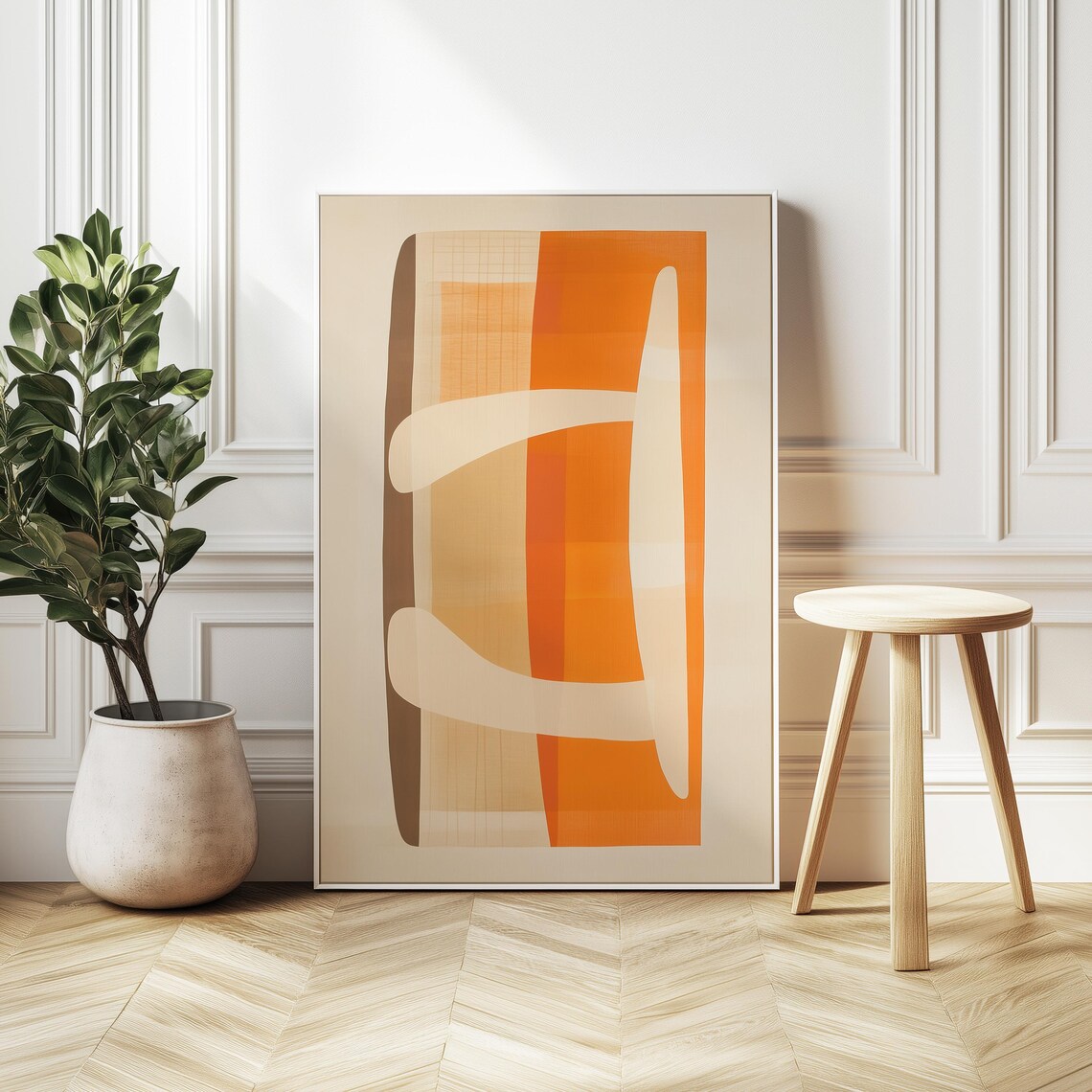 Minimalist Abstract Art, Modern Geometric Shapes