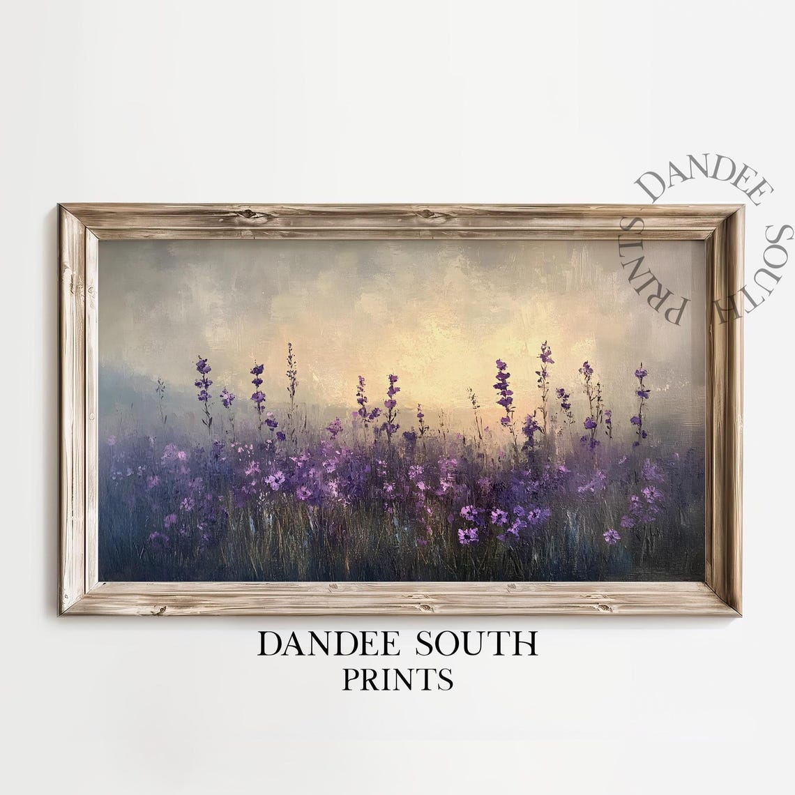 Wildflowers Landscape Tv Art For Frame Smart Spring Flowers Painting Floral Home Decor Tv014