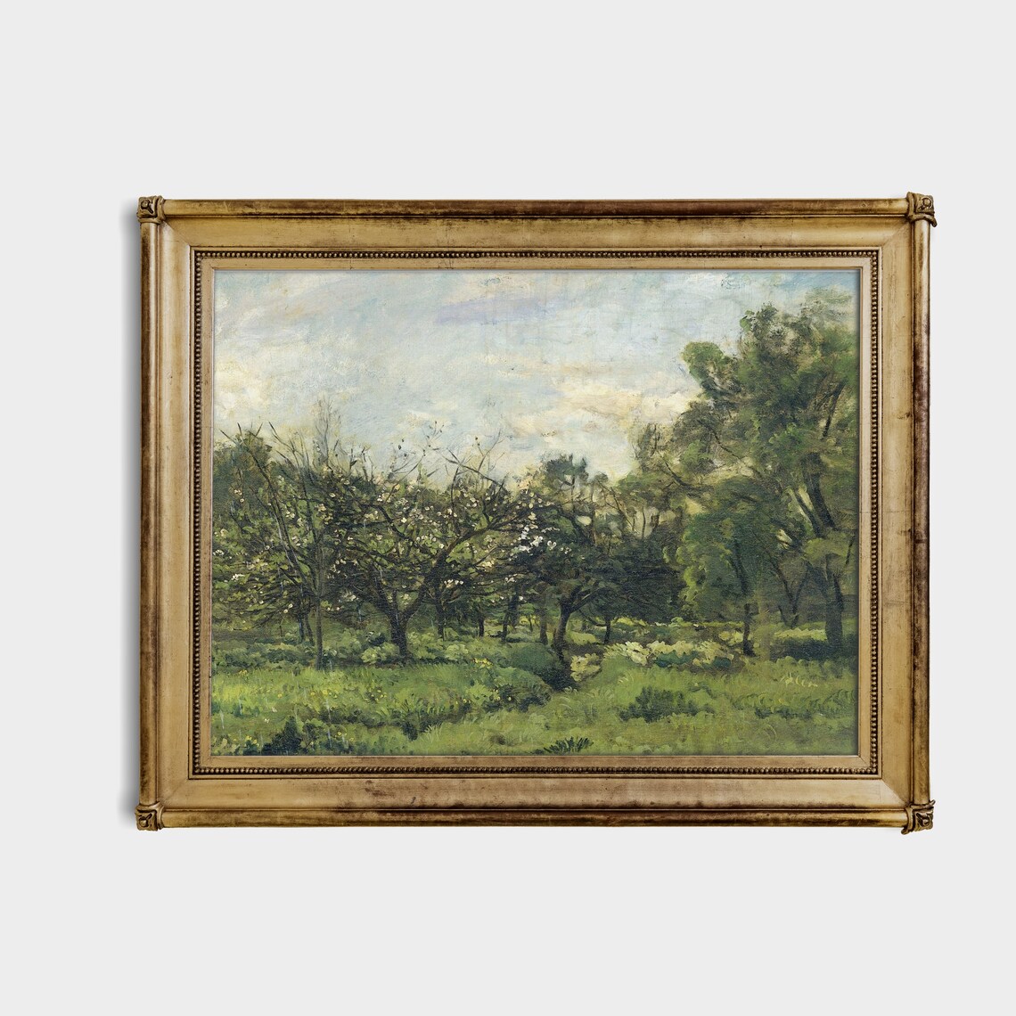 Vintage Forest Landscape Art Print, Farmhouse Decor - Image 4