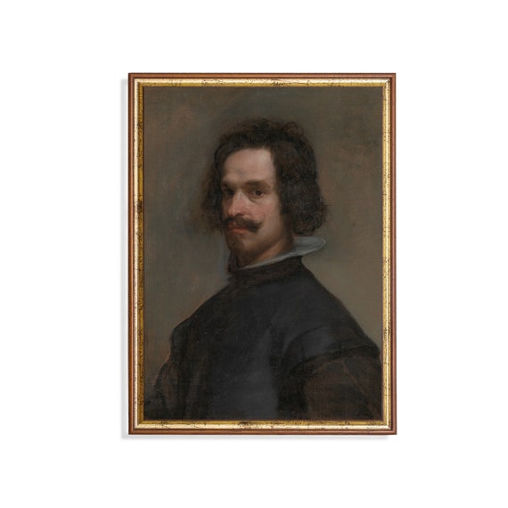Mailed Print Vintage Portrait Painting Gentleman Portrait Antique Rustic Man Print Moody Victorian Print Physical Art Print