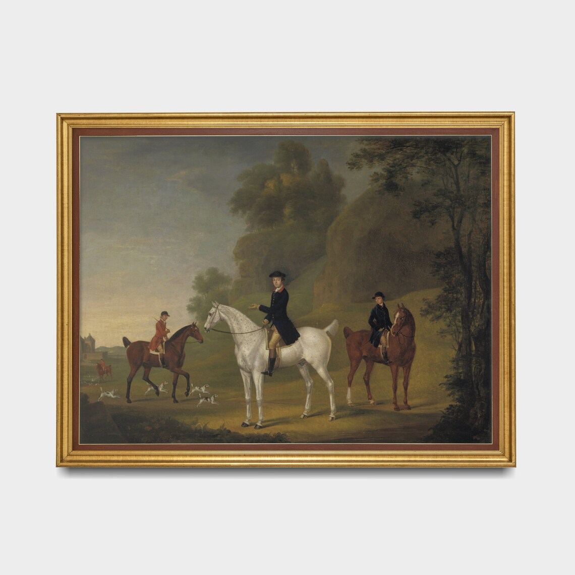 Vintage Horse Painting Art Print, Rustic Farmhouse Decor - Image 3
