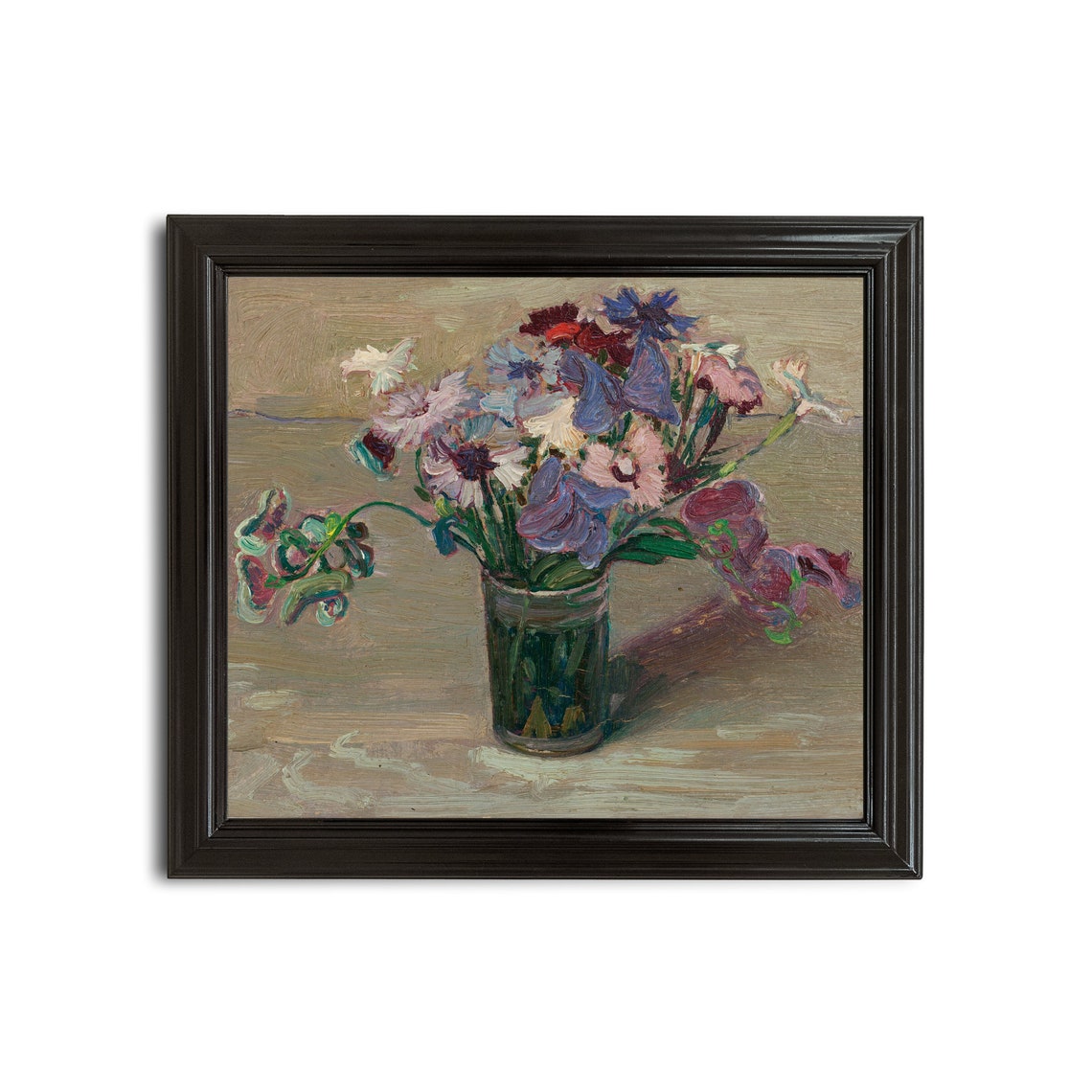 Printed And Shipped Vintage Still Life With Flowers Antique Floral Painting Oil Painting Print Physical Prints Living Room Art - Image 2