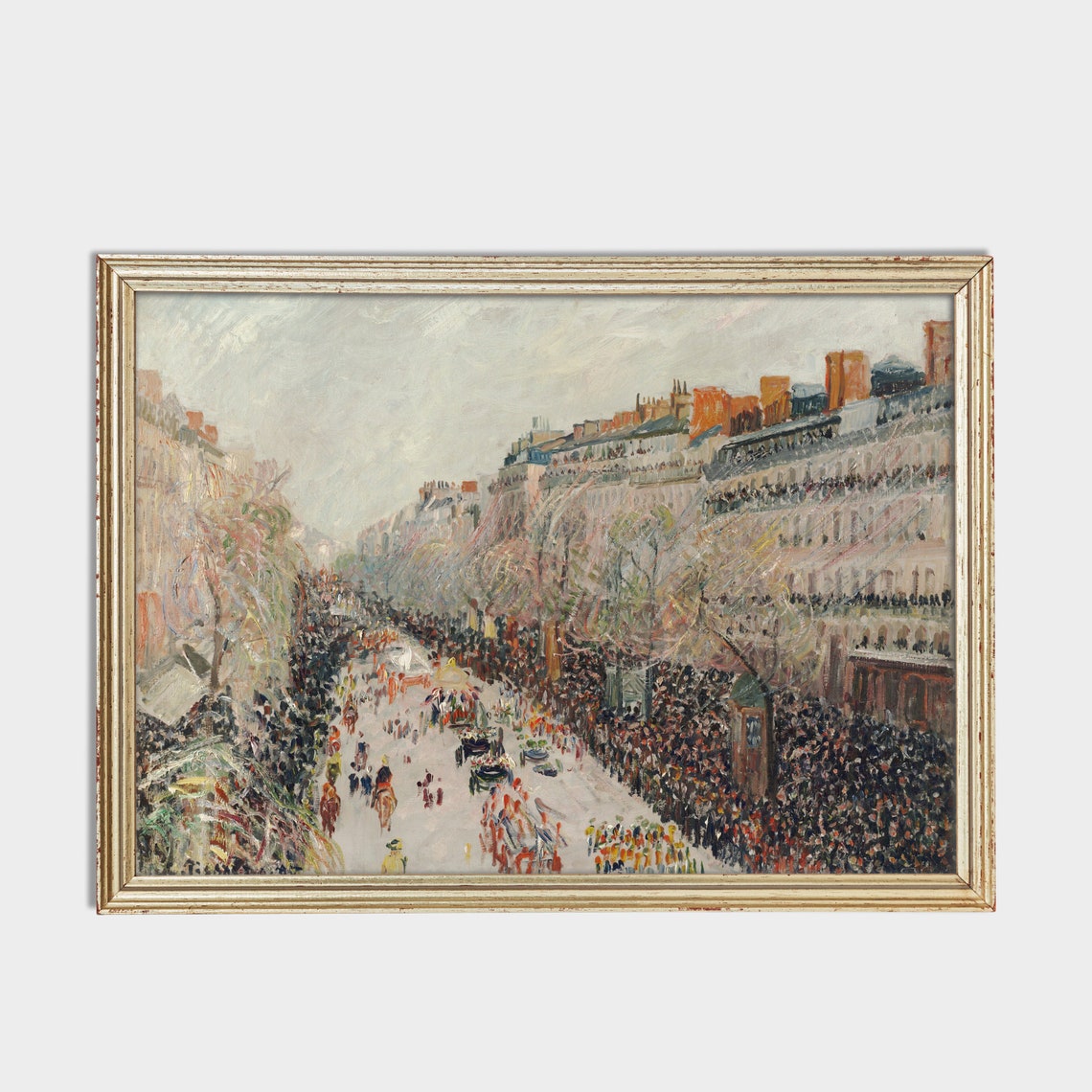 Paris Carnival Parade on a Grand Boulevard Impressionist Poster - Image 2