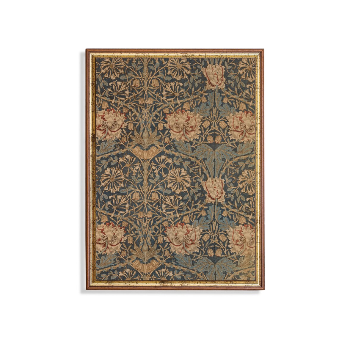 Vintage Boho Floral Pattern Art Print, Living Room Decor - Image 4