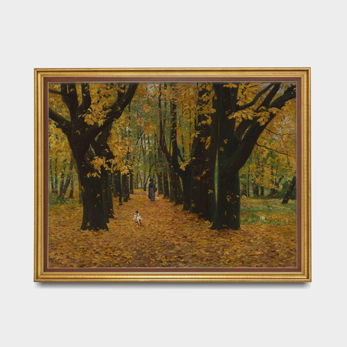 Vintage Autumn Landscape, Rustic Farmhouse Art Print - Image 3