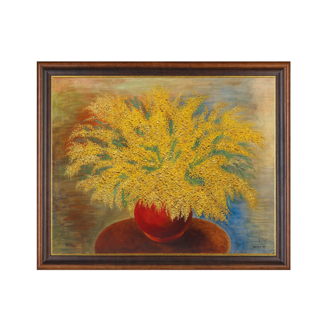 Printed And Shipped Vintage Still Life Painting Bouquet Of Flowers Print Retro Floral Wall Art Decor Antique Flower Art