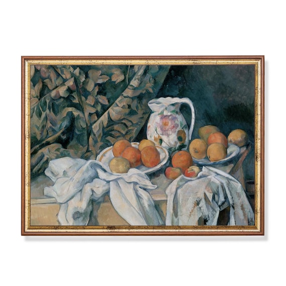Print And Ship Still Life With Fruits Vintage Wall Art Moody Rustic Painting Antique Fruits Print Kitchen Decor Physical Prints