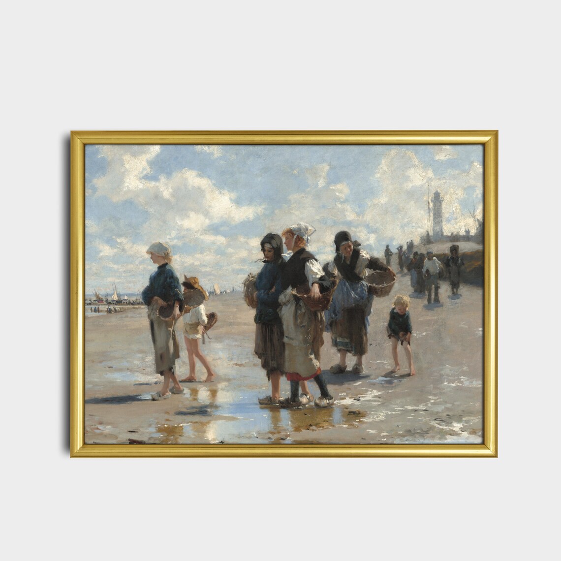 Printed And Shipped Enroute To Fishing Vintage Fishing Scenes Vintage Wall Art Moody Rustic Art Lake House Decor Physical Prints - Image 2