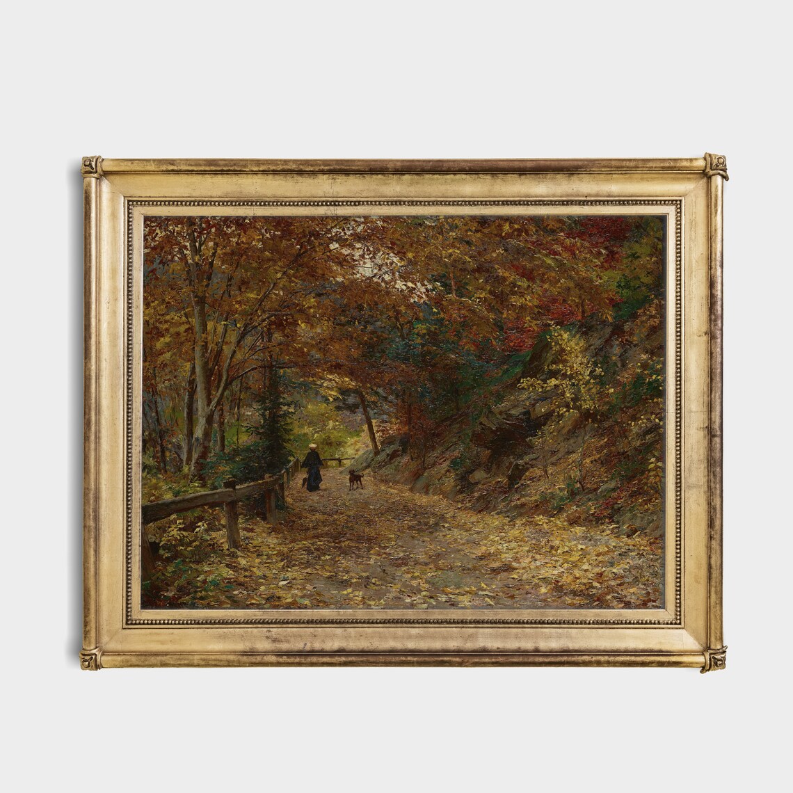 Vintage Fall Landscape, Rustic Autumn Wall Art Print - Image 3