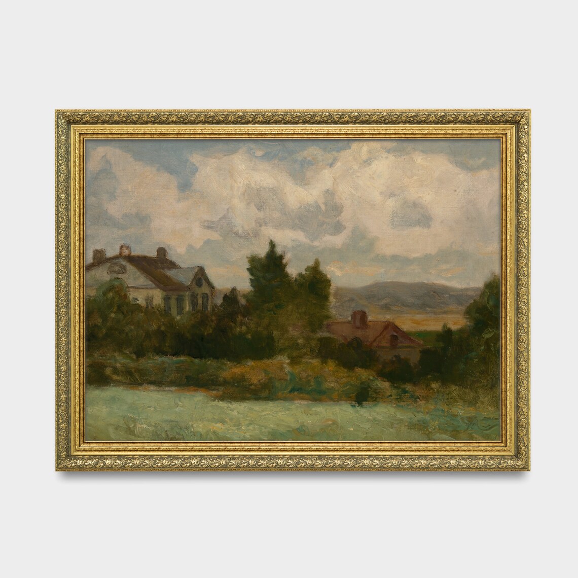 Moody Country Scenery Landscape Art Print, Vintage - Image 3