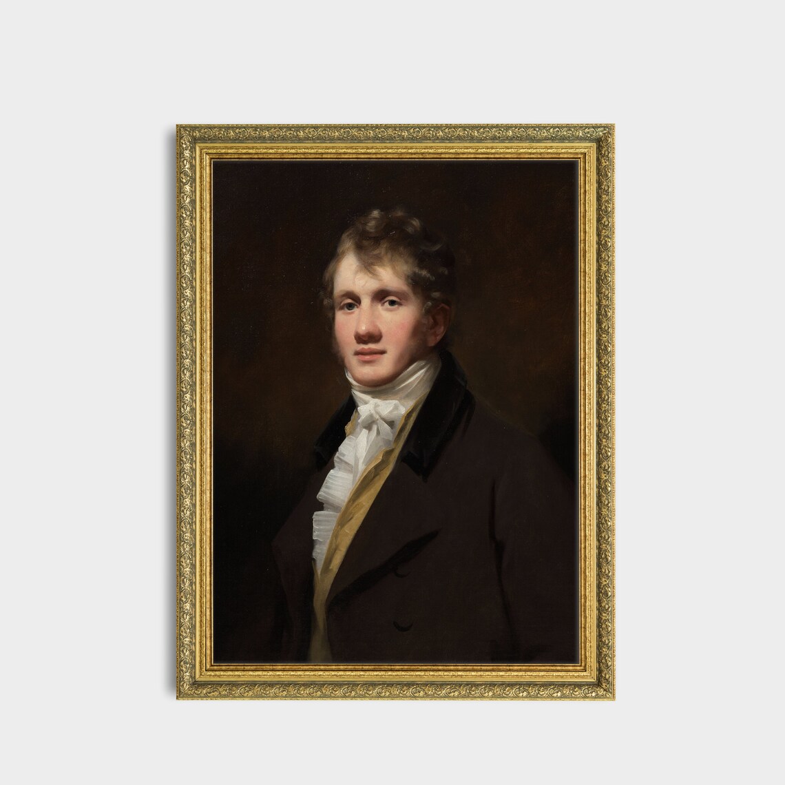 Regency Gentleman Portrait Vintage Classic Oil Painting Wall Poster - Image 3