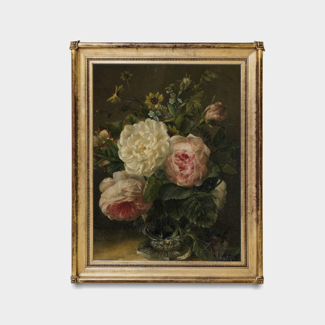 Still Life With Flowers, Vintage Floral Art Print - Image 2