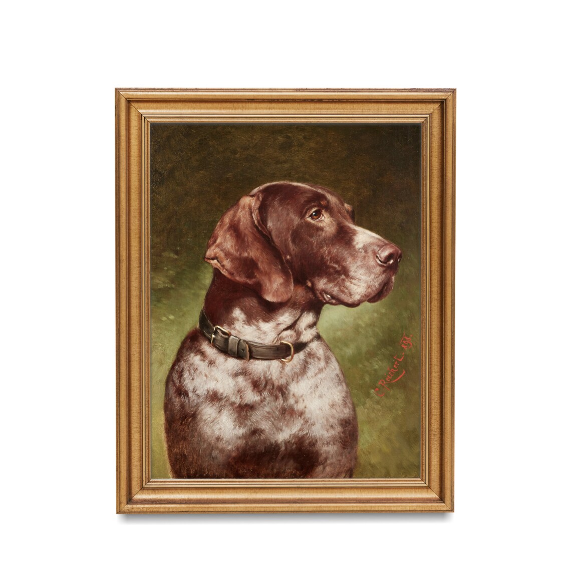 Vintage Dog Portrait, Antique Farmhouse Art Print - Image 2