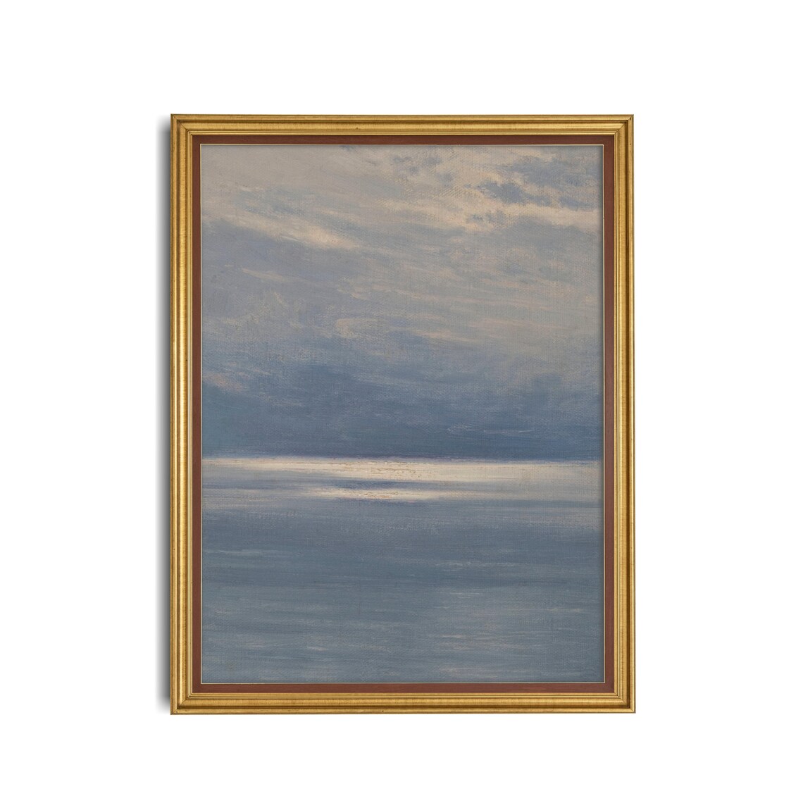 Vintage Seascape Art Print, Neutral Coastal Decor - Image 3