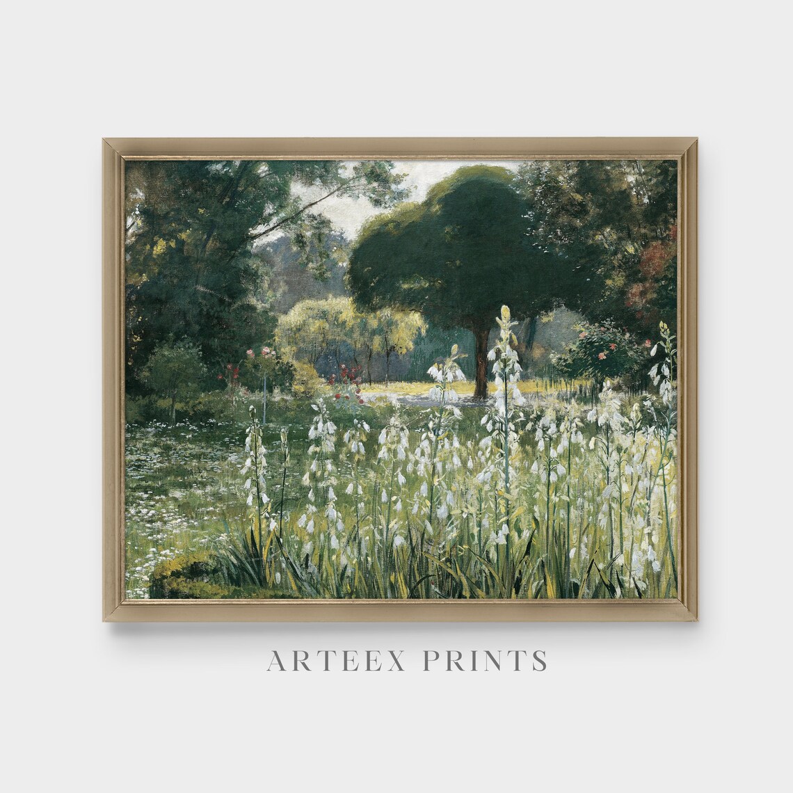 Vintage Landscape Painting Farmhouse Decor Poster - Image 3