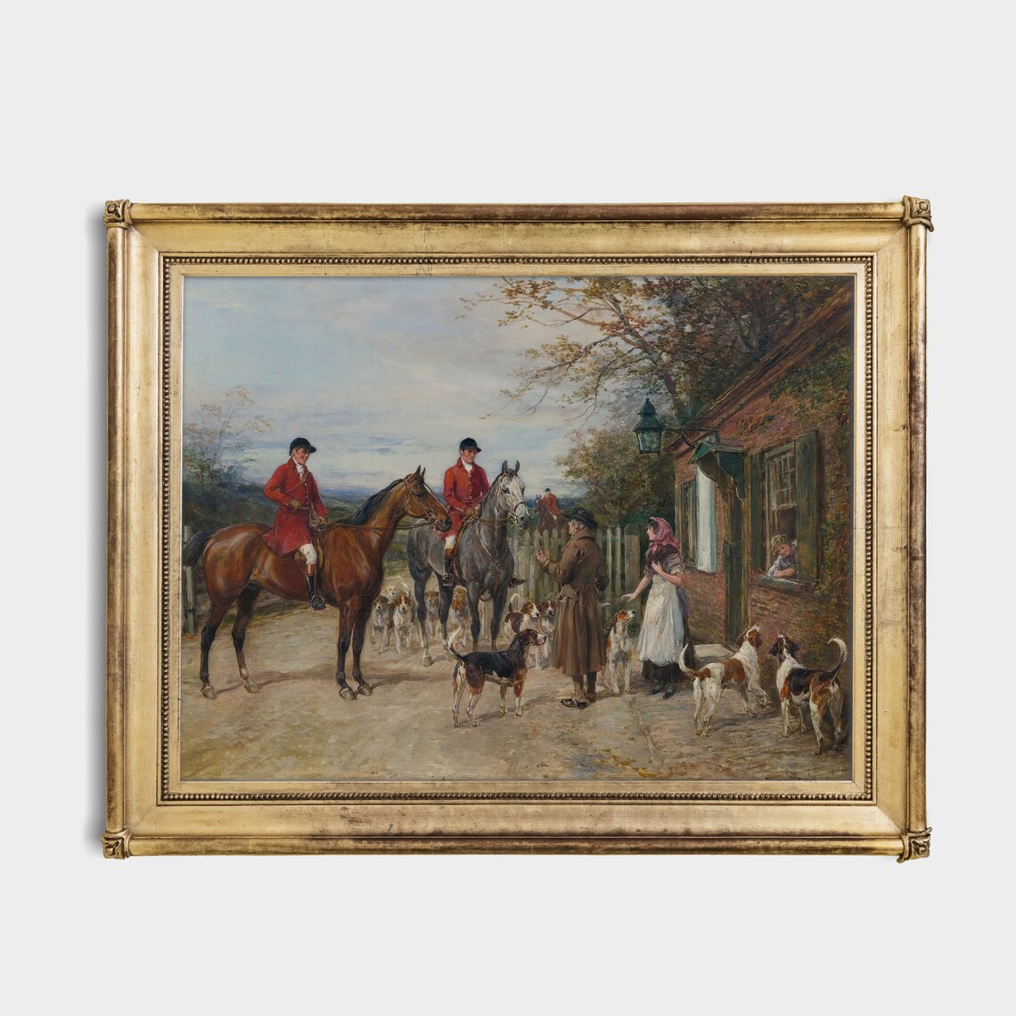 Vintage Horse Painting Horse Lover Gift Poster - Image 2
