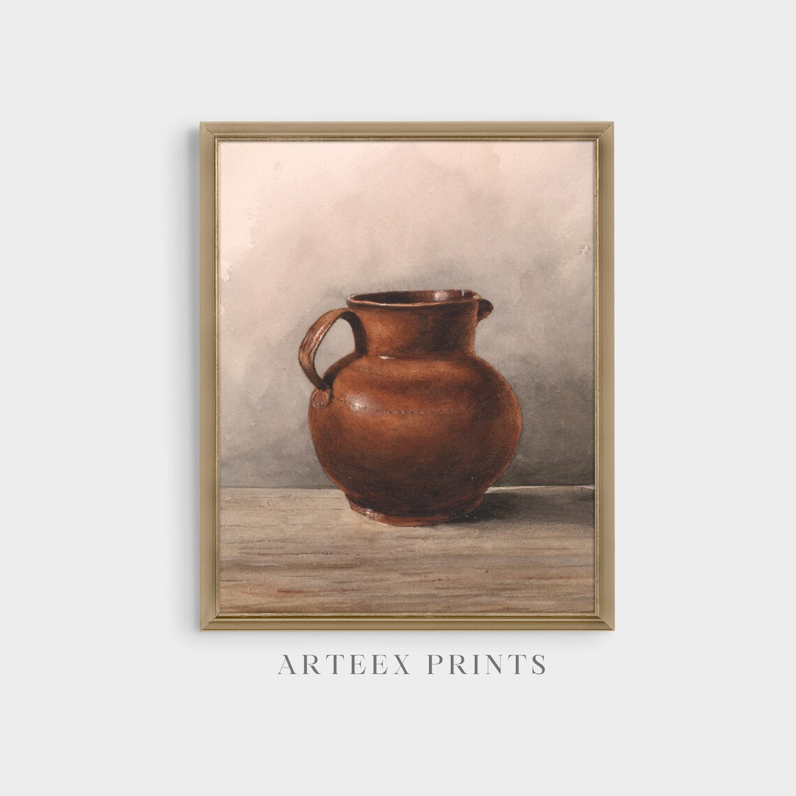 Vintage Still Life With Jug, Farmhouse Art Print - Image 3