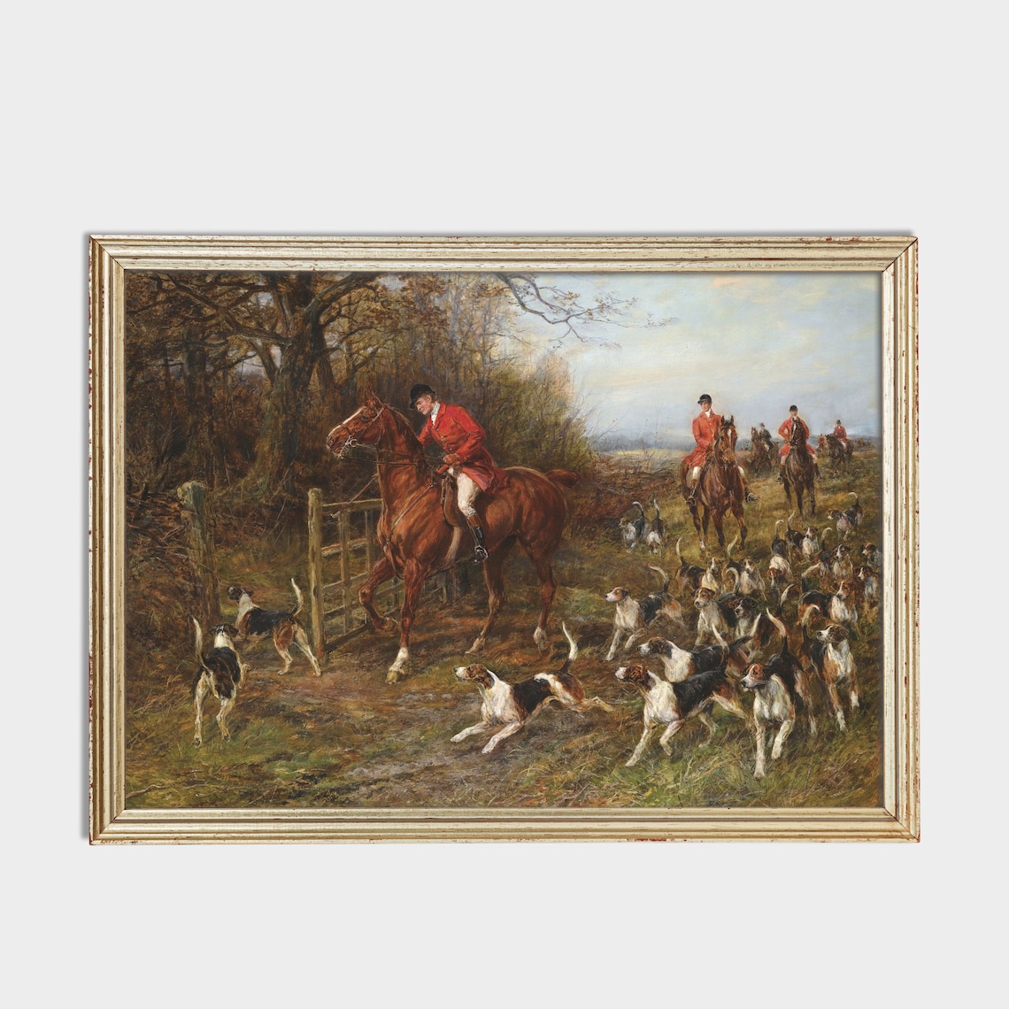 Vintage Equestrian Horse Art Print, Farmhouse Decor - Image 2