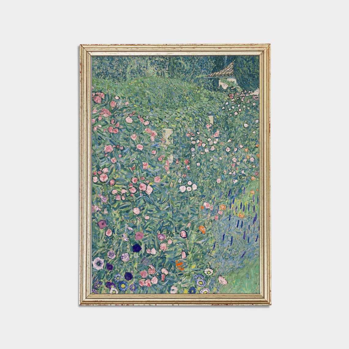 Italian Garden Landscape Classic Painting Antique Nature Art Country Oil Painting Vintage Landscape Print Farmhouse Art - Image 2