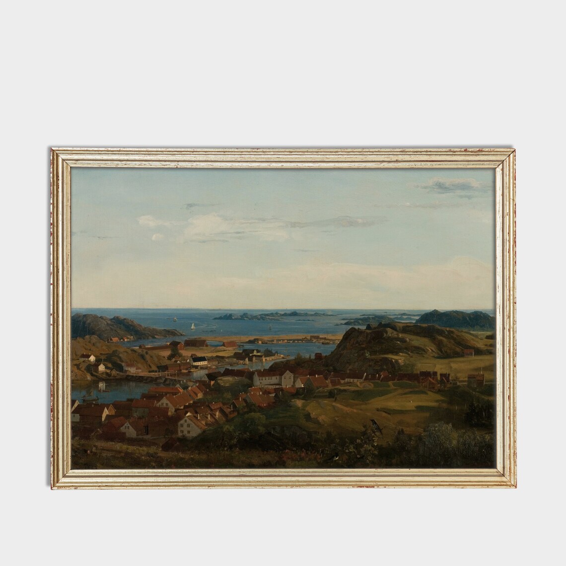 Vintage Coastal Seascape, Antique Beach Art Print - Image 2