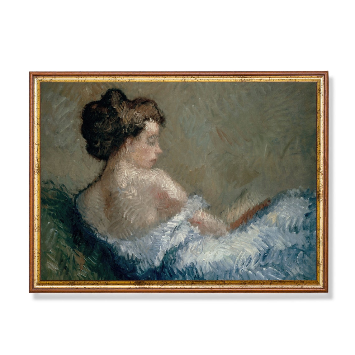 Vintage Portrait Painting Antique Woman Portrait Instant Victorian Lady Print Wall Art Oil Painting Print