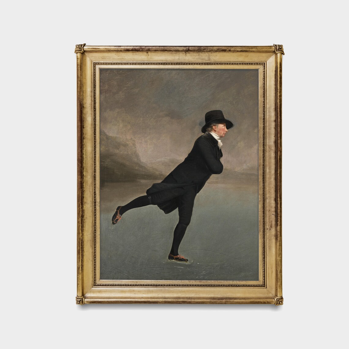 Vintage Ice Skating Gentleman, Winter Wonderland Art Print - Image 4