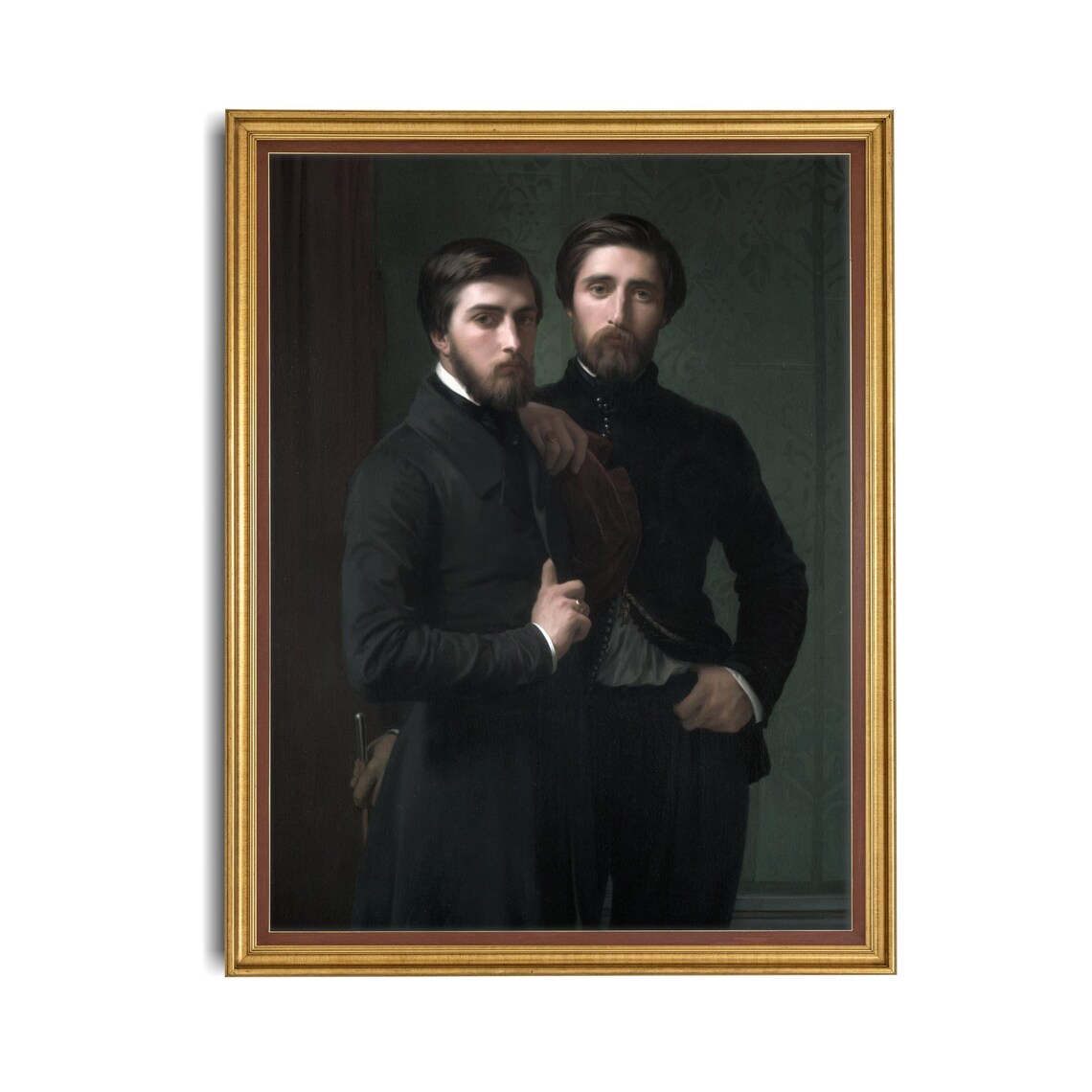 Vintage Gentleman Portrait Art Print, Rustic Decor - Image 4