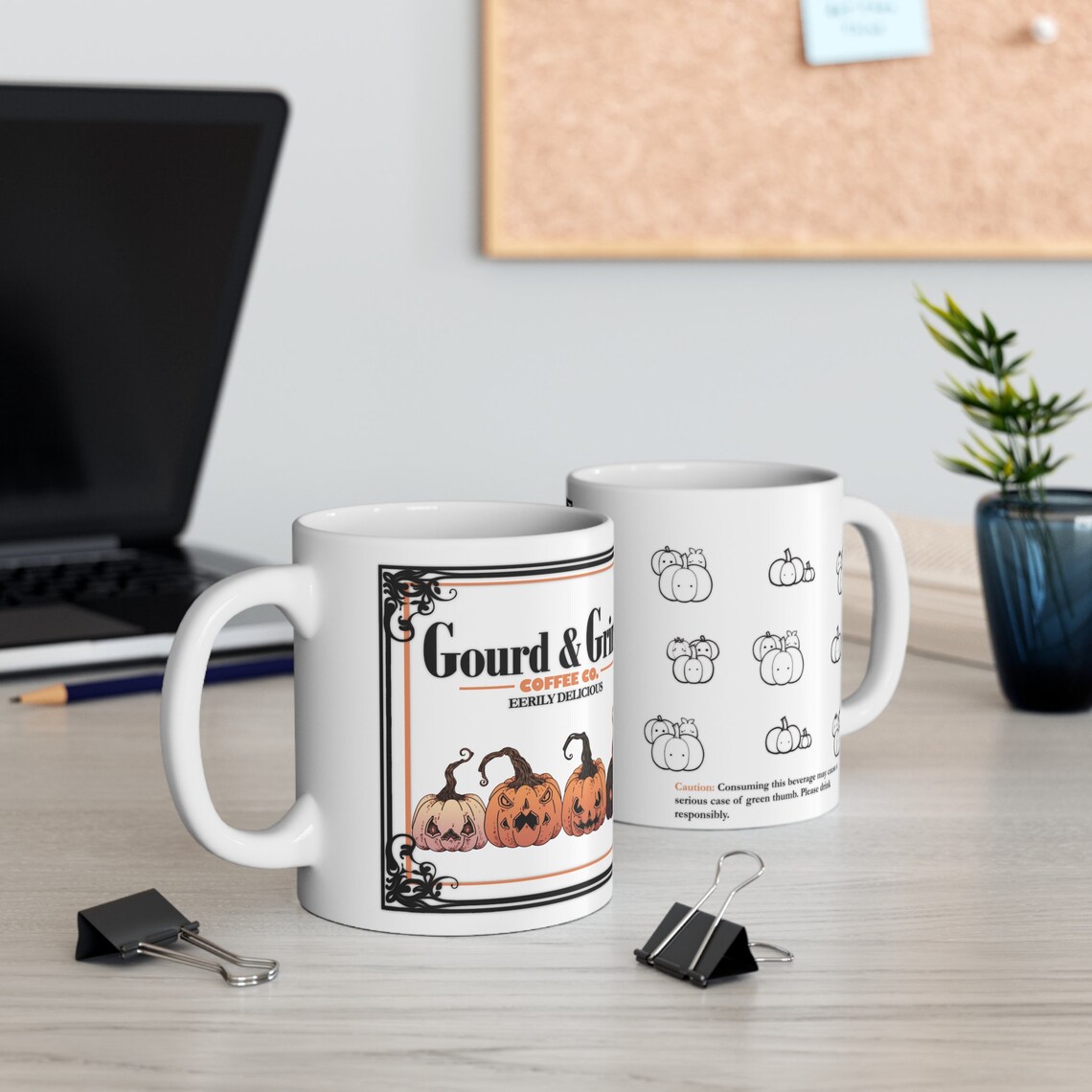 Spooky Pumpkin Halloween Mug For Coffee, Hot Chocolate - Image 4