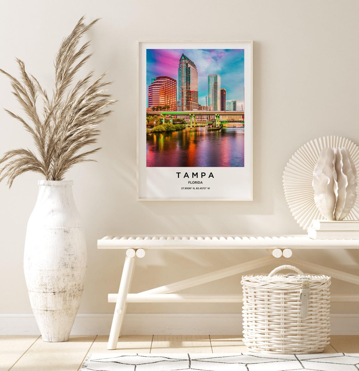 Tampa Art Tampa Print Tampa Poster Tampa Art Tampa Photo Tampa Map Tampa Painting Tampa Travel - Image 3