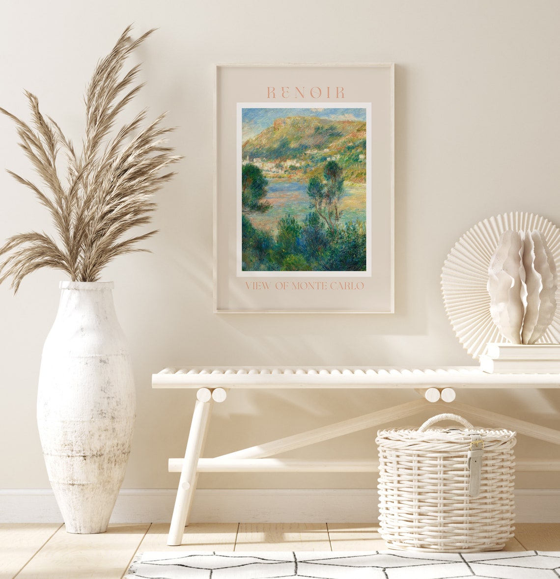 Renoir Poster August Renoir Print Renoir Wall Art Renoir Picture Renoir Monet Print Vintage Renoir Art Renoir View Of Monte Carlo - Image 2