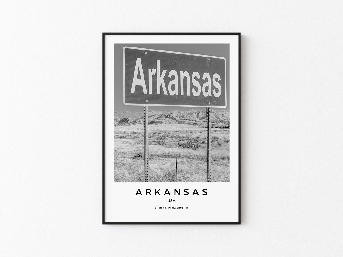 Arkansas Art Arkansas Print Arkansas Poster Arkansas Art Arkansas Photo Arkansas Map Arkansas Painting Arkansas Travel
