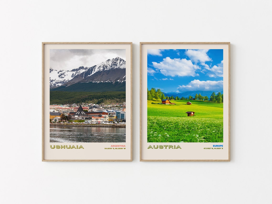 Ushuaia Travel Poster Ushuaia Print Ushuaia Photo Print Ushuaia Wall Decor Ushuaia Travel Art Argentina Picture Ushuaia 3 - Image 2