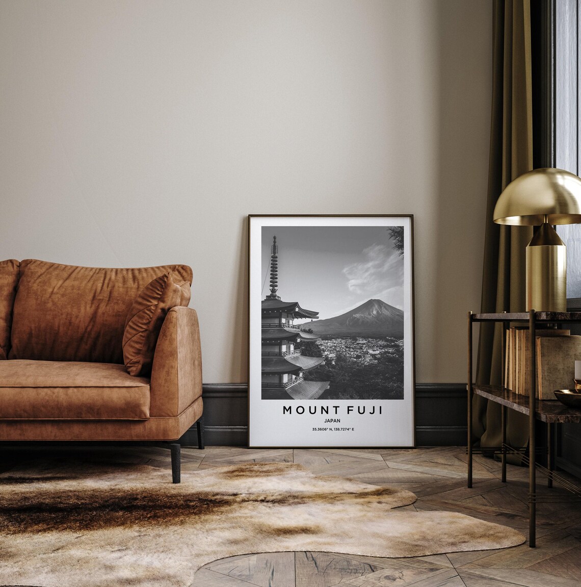 Mount Fuji Travel Poster, Scenic Landmark Art - Image 3