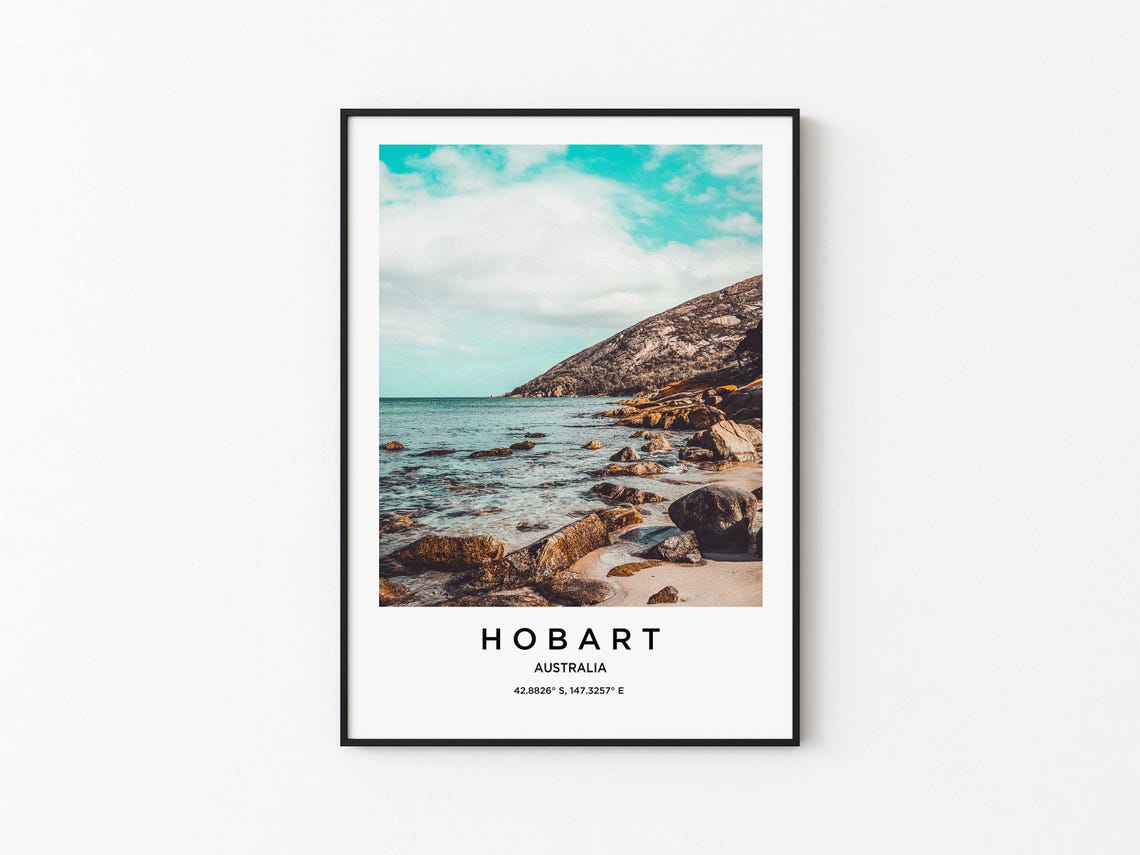 Hobart Art Hobart Print Hobart Poster Hobart Art Hobart Photo Hobart Map Hobart Painting Hobart Travel