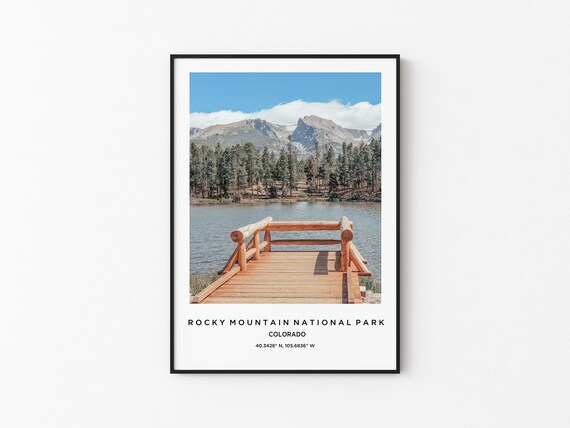 Rocky Mountain Art Rocky Mountain Print Rocky Mountain Poster Rocky Mountain Art Rocky Mountain Photo Rocky Mountain Map