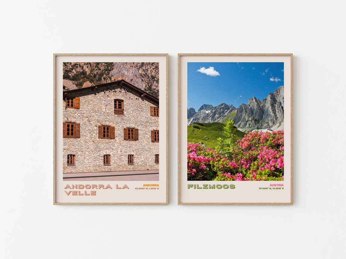 Andorra La Velle Travel Poster Andorra Print Andorra Photo Print Andorra Wall Decor Andorra Travel Art Andorra Andorra La Velle 2 - Image 2