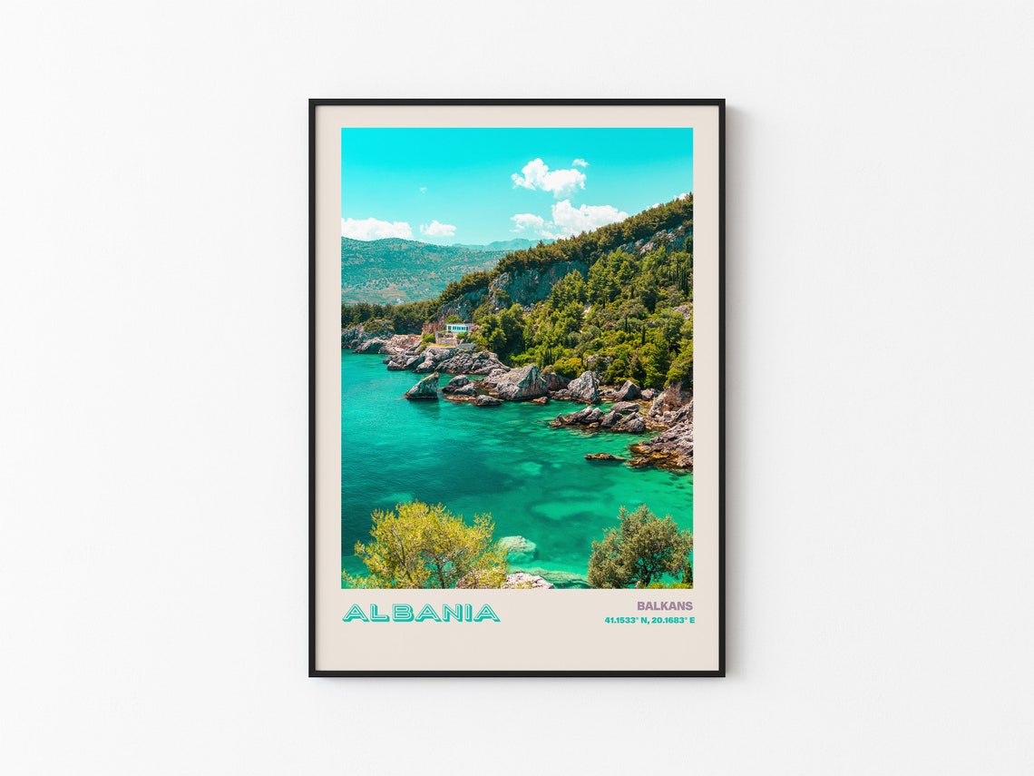 Albania Travel Poster Albania Print Albania Photo Print Albania Wall Decor Albania Travel Art Albania Albania Picture Albania 6 - Image 3