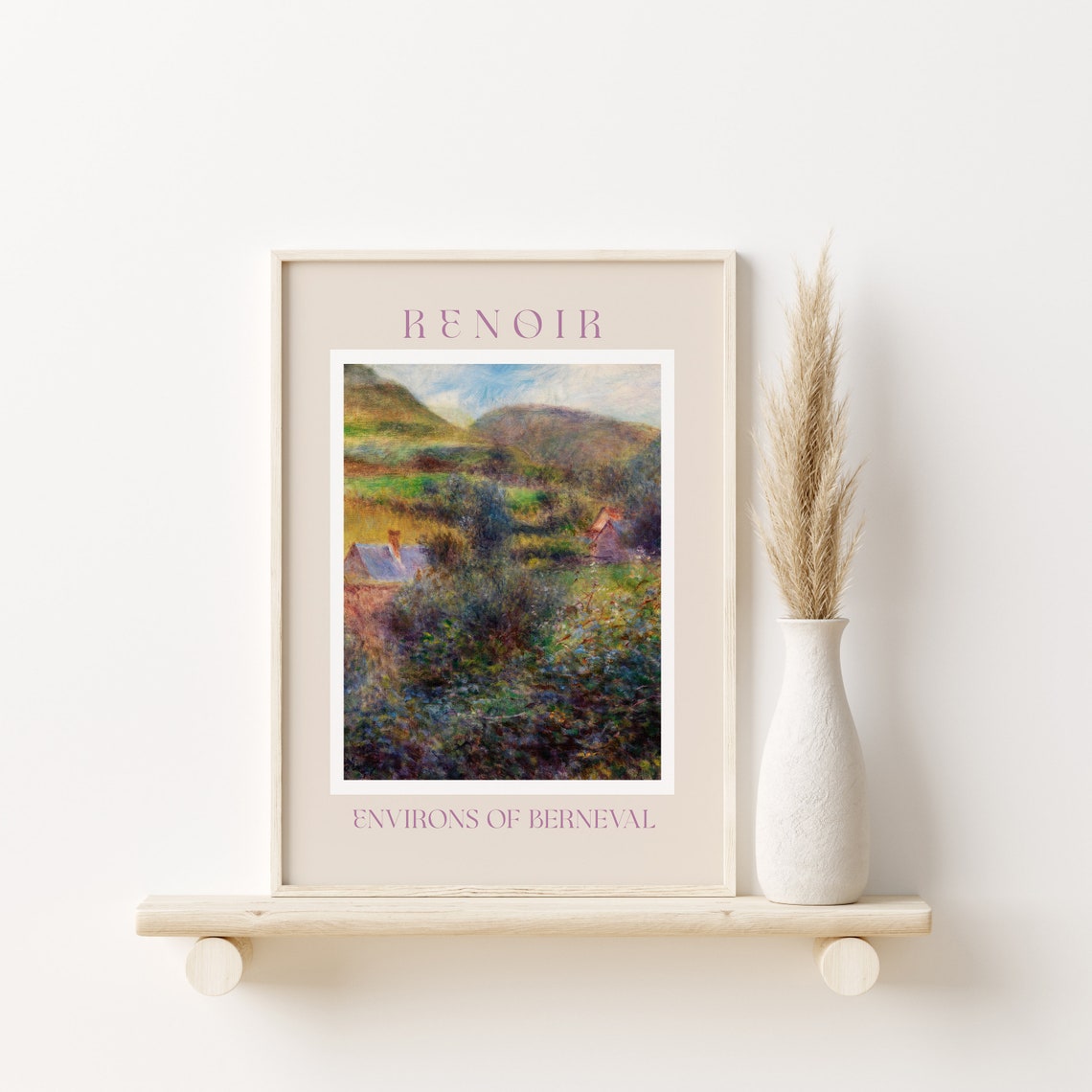 Auguste Renoir Environs of Berneval French Countryside Poster - Image 2