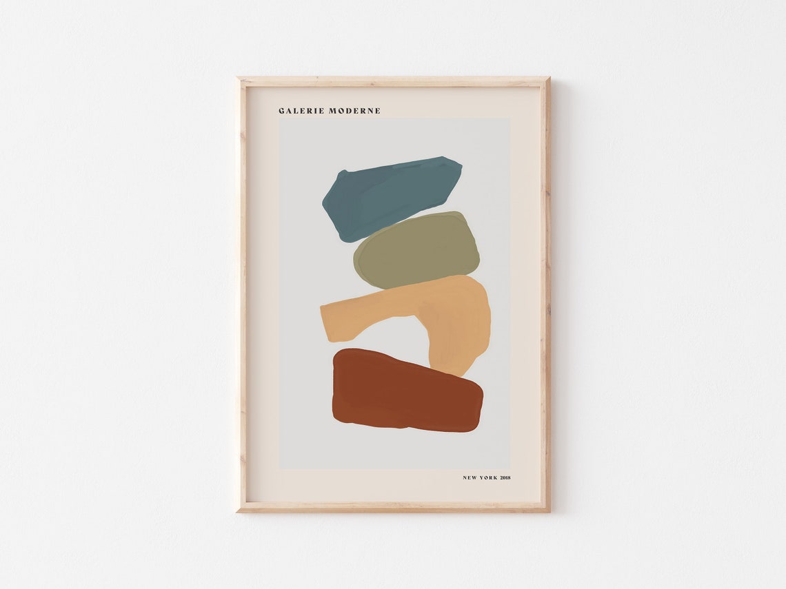 Galerie Moderne Stacked Stones Earthy Tones Organic Cairn Poster - Image 3