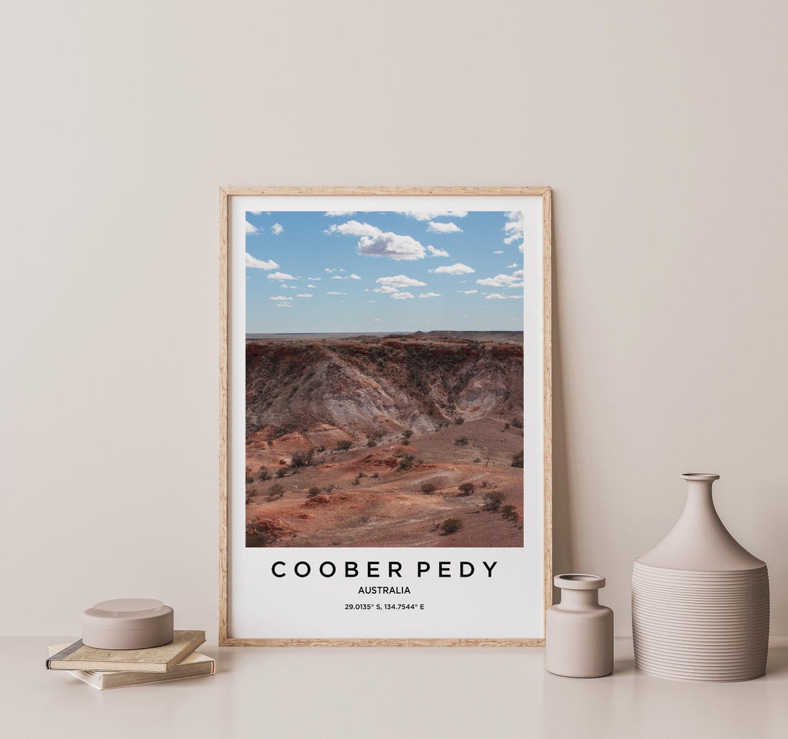 Coober Pedy Australia Outback Red Desert Travel Photography Poster - Image 2