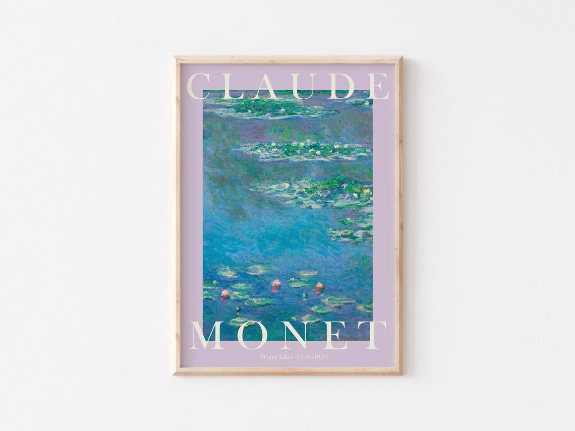 Claude Monet Water Lilies 1840 to 1926 Impressionist Pond Poster - Image 3