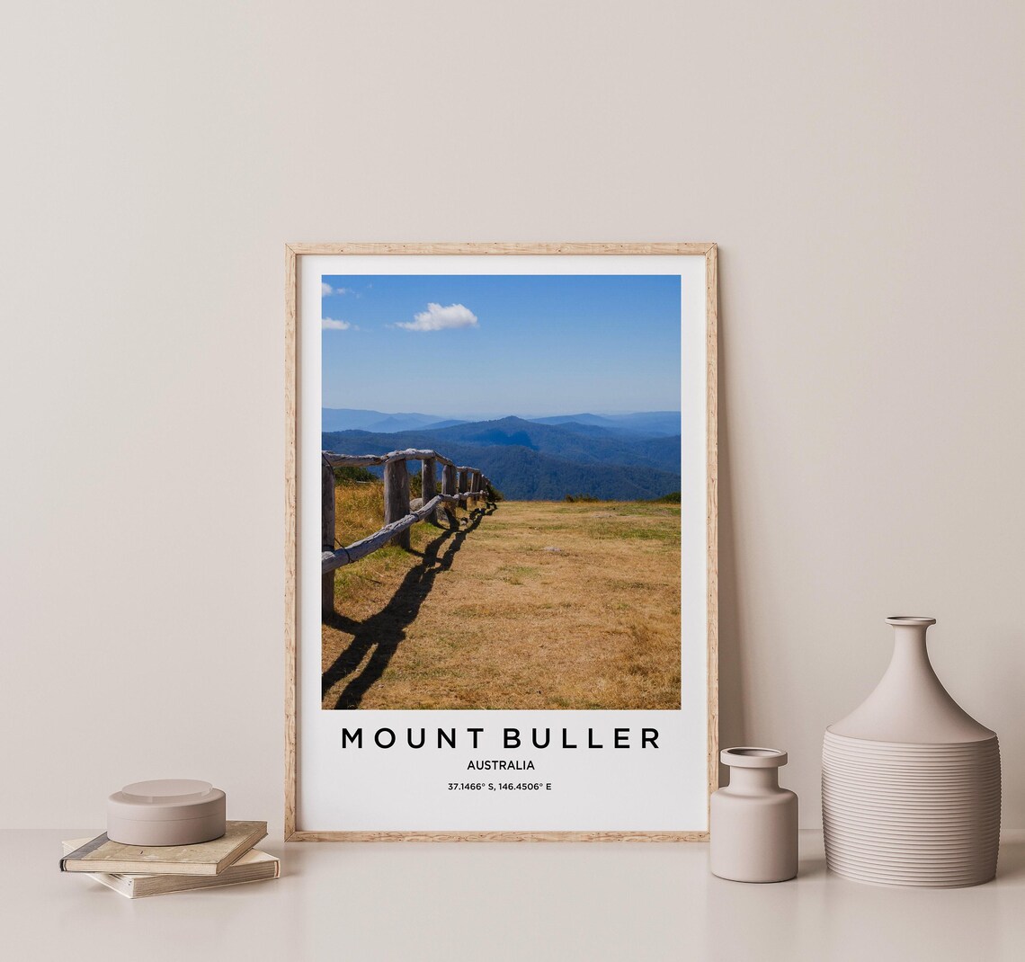 Mount Buller Travel Poster, Map Art Print - Image 2